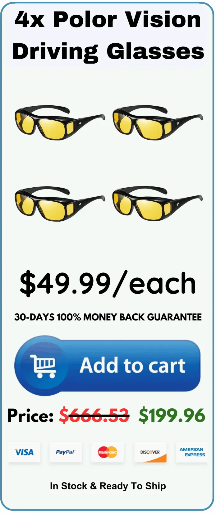 Polor Vision Driving Glasses package price 